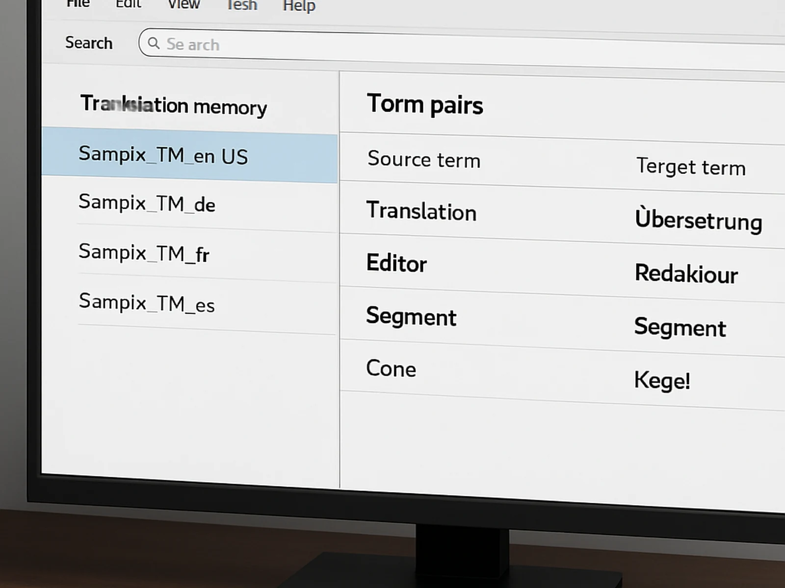 Technical Translation detail